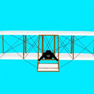 Drawing of Wright 1900 Aircraft