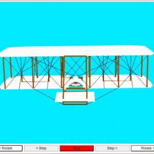 A simulation of Wright's 1901 airplane