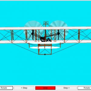 A simulation of Wright's 1904 Aircraft