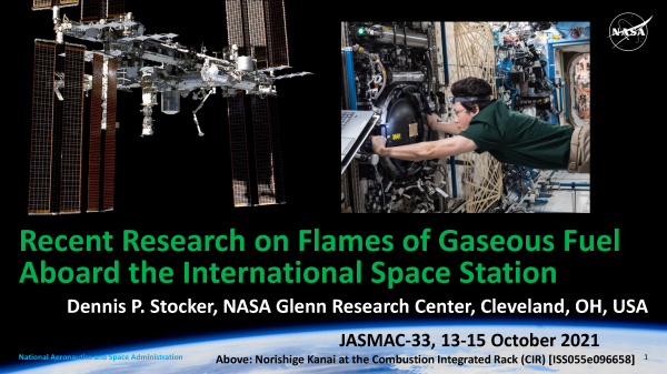 Recent Research on Flames of Gaseous Fuel Aboard the International Space Station (2021) 