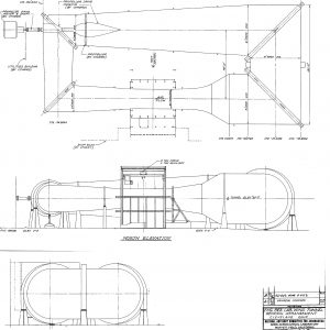 Blueprint show AWT layout and elevation.