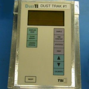 Dust Trak is a particle counter that uses a sensor to read the percentage of light being blocked.