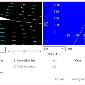 Screen capture of a Foil Incline simulation