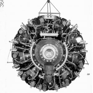 Front View of Wright R-3350 Engine.