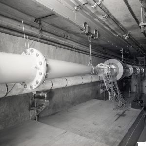 Installation in the Duct Lab in Basement of the Altitude Wind Tunnel.