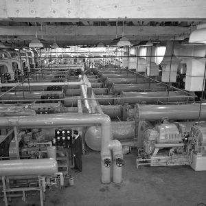 Carrier Centrifugal Compressors inside Refrigeration Building.