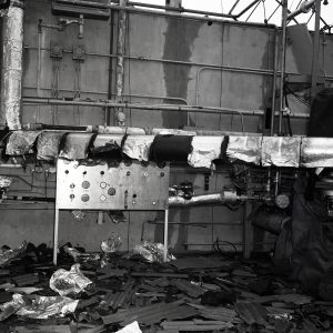 Destroyed test cell