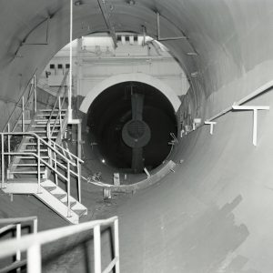 View through Altitude Wind Tunnel's Former Test Section.