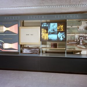 Rocket propulsion exhibit in the RETF's ROB Building lobby (1965).