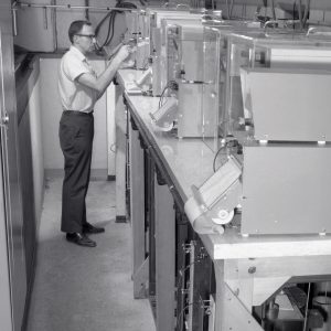 Furnaces for materials oxidation testing in the rear of Cell 4 (1971)