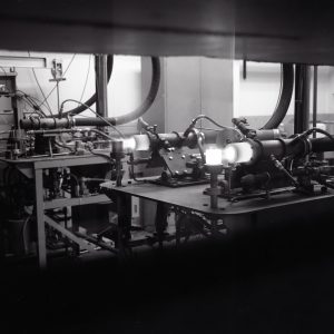 Three high-speed burner rigs in Cell No. 4 of the SPL.