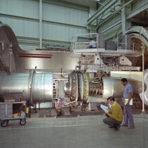 General Electric Quiet Engine installed in the PSL No. 3 test chamber.