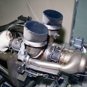 Exhaust ejectors for T-63 on test stand