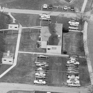 Aerial view of the Service Building.