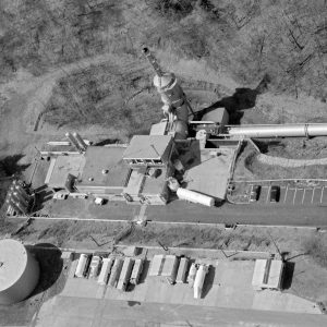 Aerial view of the RETF complex (3/30/1977).