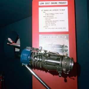 Low Cost Engine mounted in exhibit