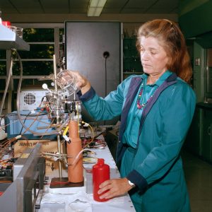 O'Donnell in laboratory.