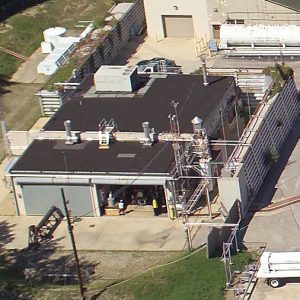 Aerial view of Cells 31 and 32.