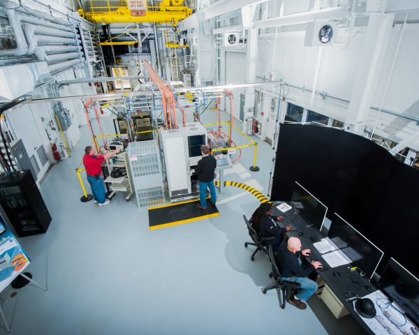 Image of the main test area in the NEAT facility.