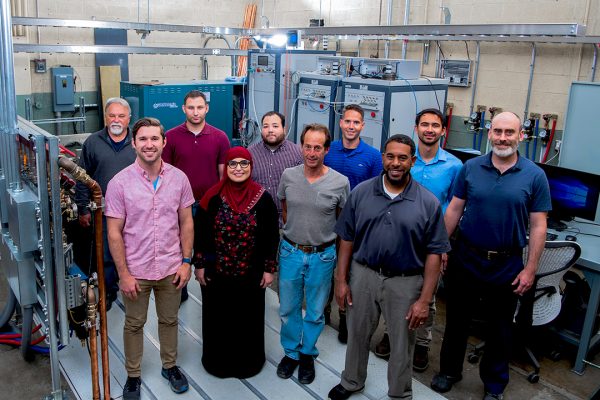 Image of the AREAL testbed team at NASA's Glenn Research Center