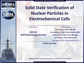 Solid State Verification of Nuclear Particles in Electrochemical Cells