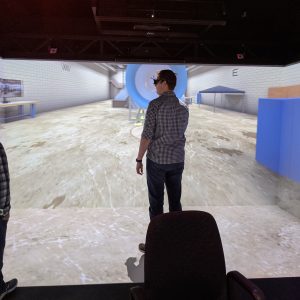 A user takes a virtual tour of a Glenn facility.