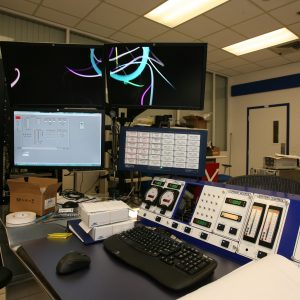 A view of the Radioisotope Stirling Integration Laboratory (RSIL) control panel