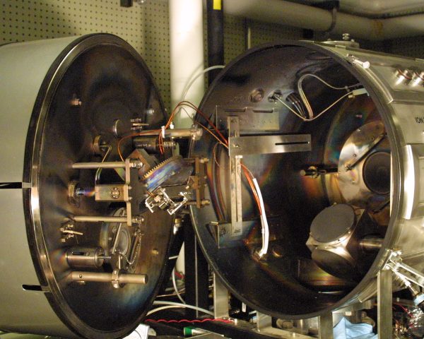 Interior view of the dual ion beam system