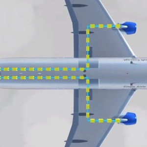 Single aisle turboelectric aircraft concept diagram