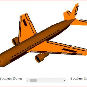 Simulation of an Airplane's spoiler