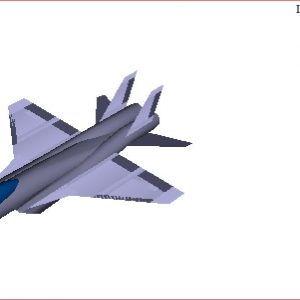 Computer drawing of an airplane