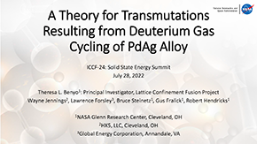 Theory for Transmutations Resulting from D Cycling of PdAg Alloy