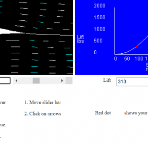 Screen capture of the velocity of an airfoil