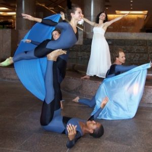 image of dancers interpreting the effects of wind