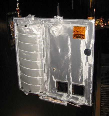 MESSENGER Test Hardware in the GRC VF-6 Solar Thermal Vacuum Facility