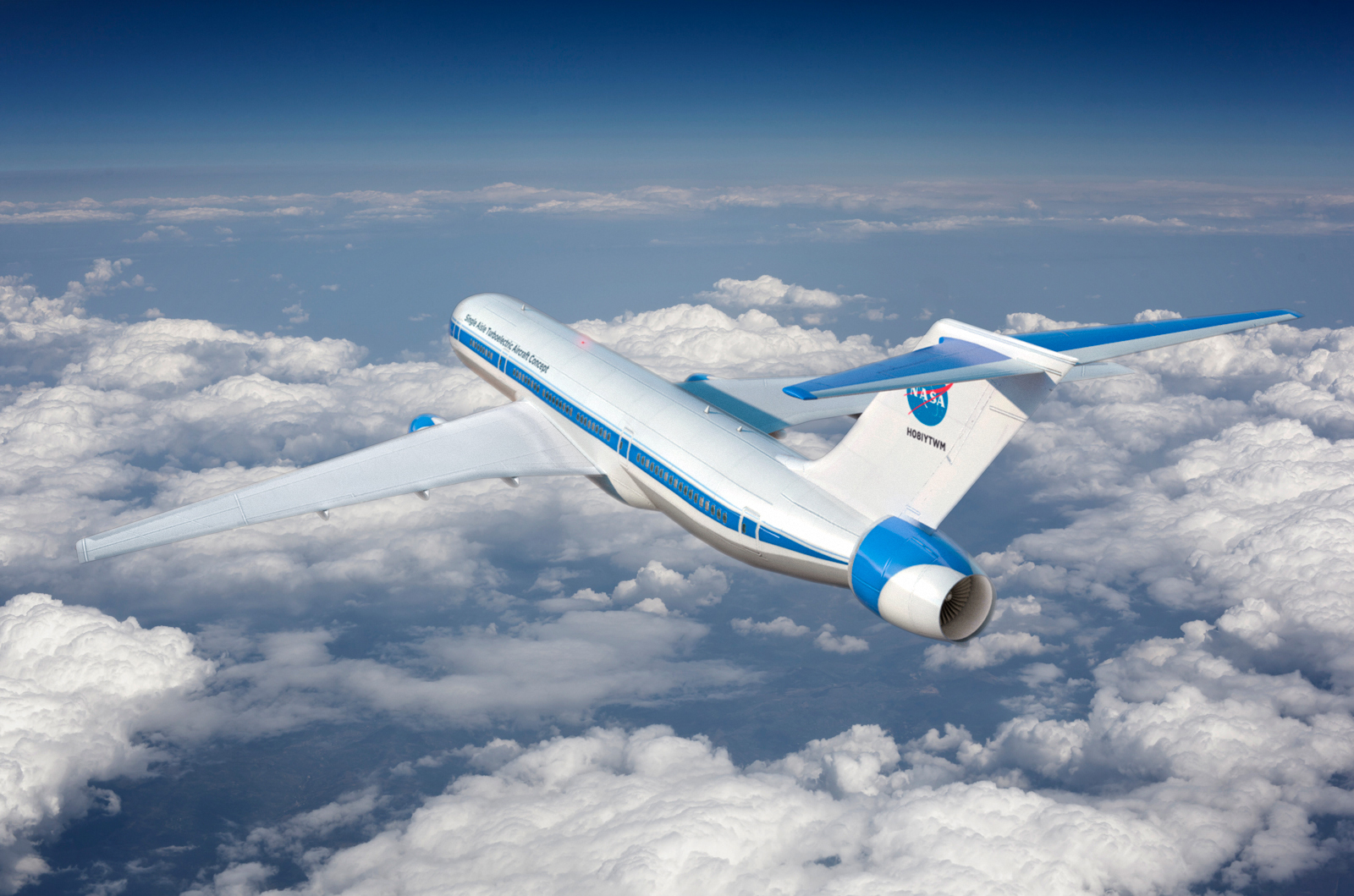 Single Aisle Transport Plane concept art.