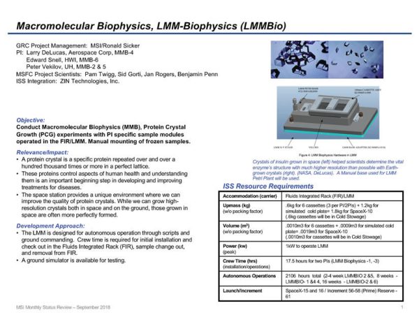 LMM-Biophysics Quad Chart